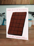Thanks Chocolate | David Shrigley Card