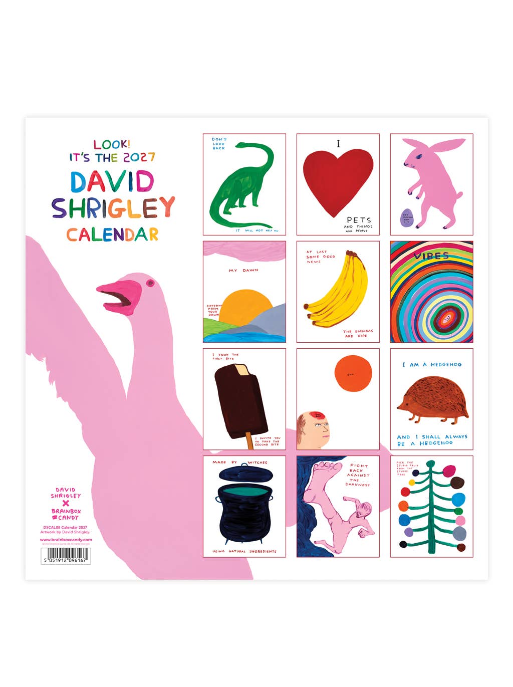 2027 Wall Calendar | David Shrigley