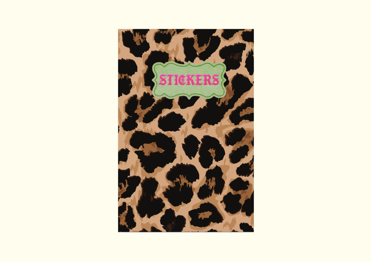 A6 Sticker Keeper Book | Leopard