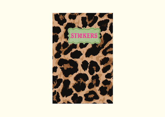 A6 Sticker Keeper Book | Leopard