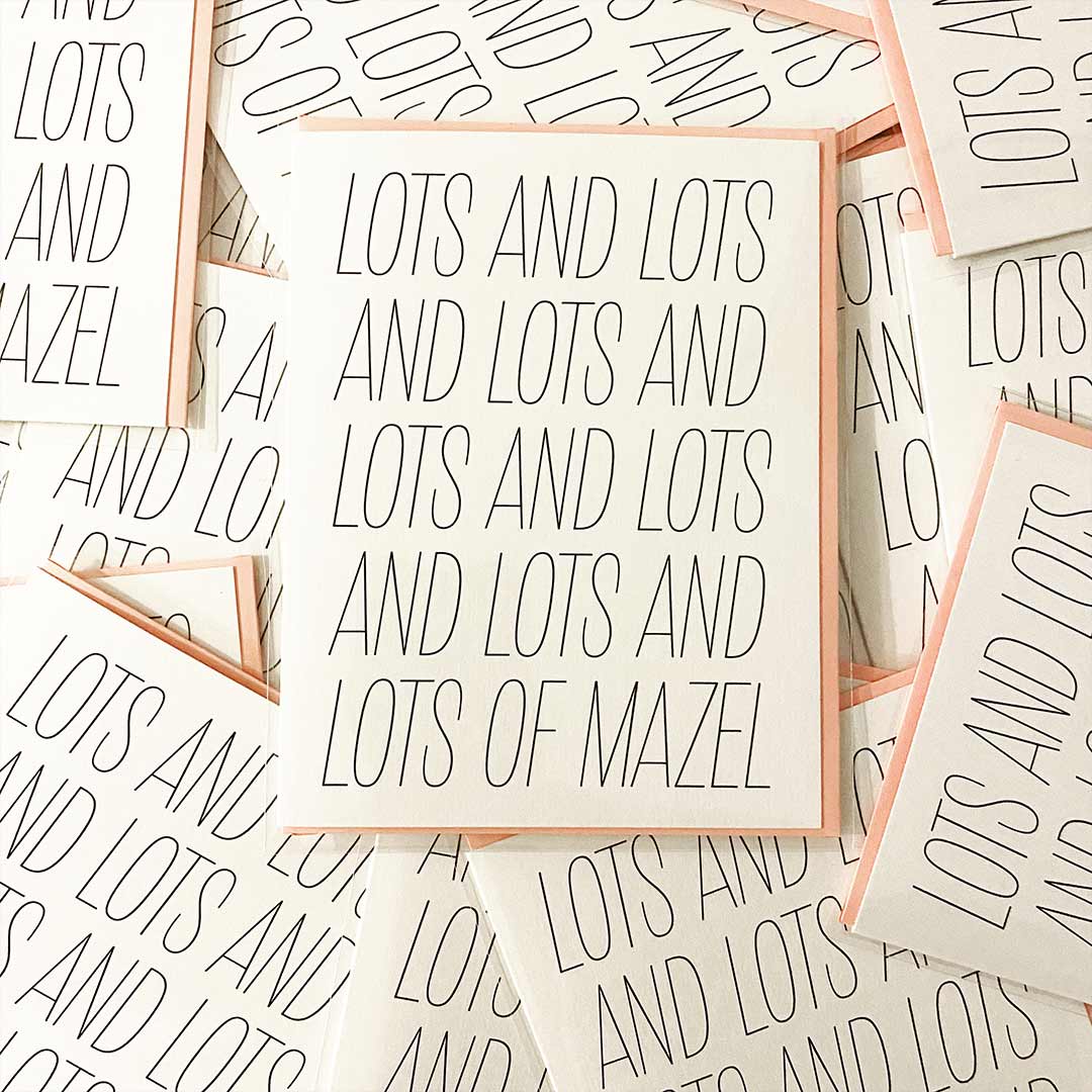 Lots of Mazel Card