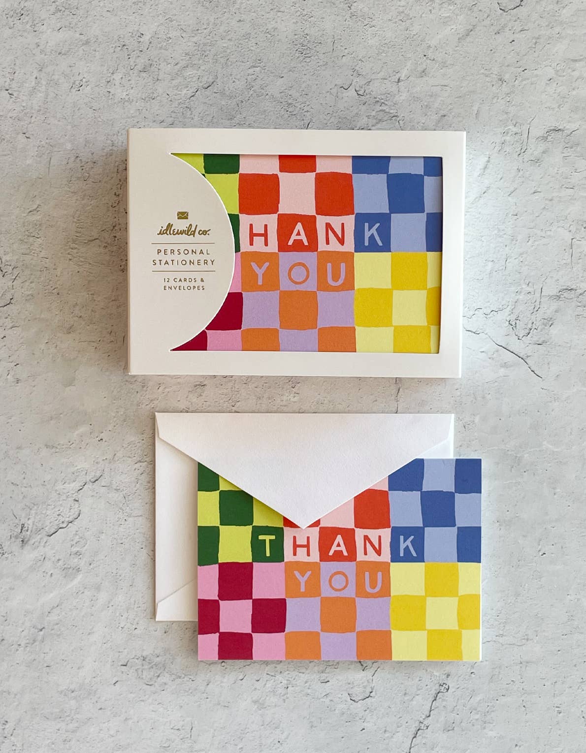 Checky Thank You Notecards - Boxed Set of 12