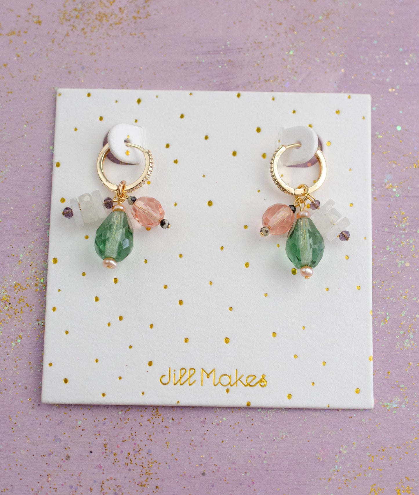 Isla | Charm Hoop Earrings