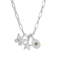 Paperclip Necklace Chain - Silver | Charm Garden