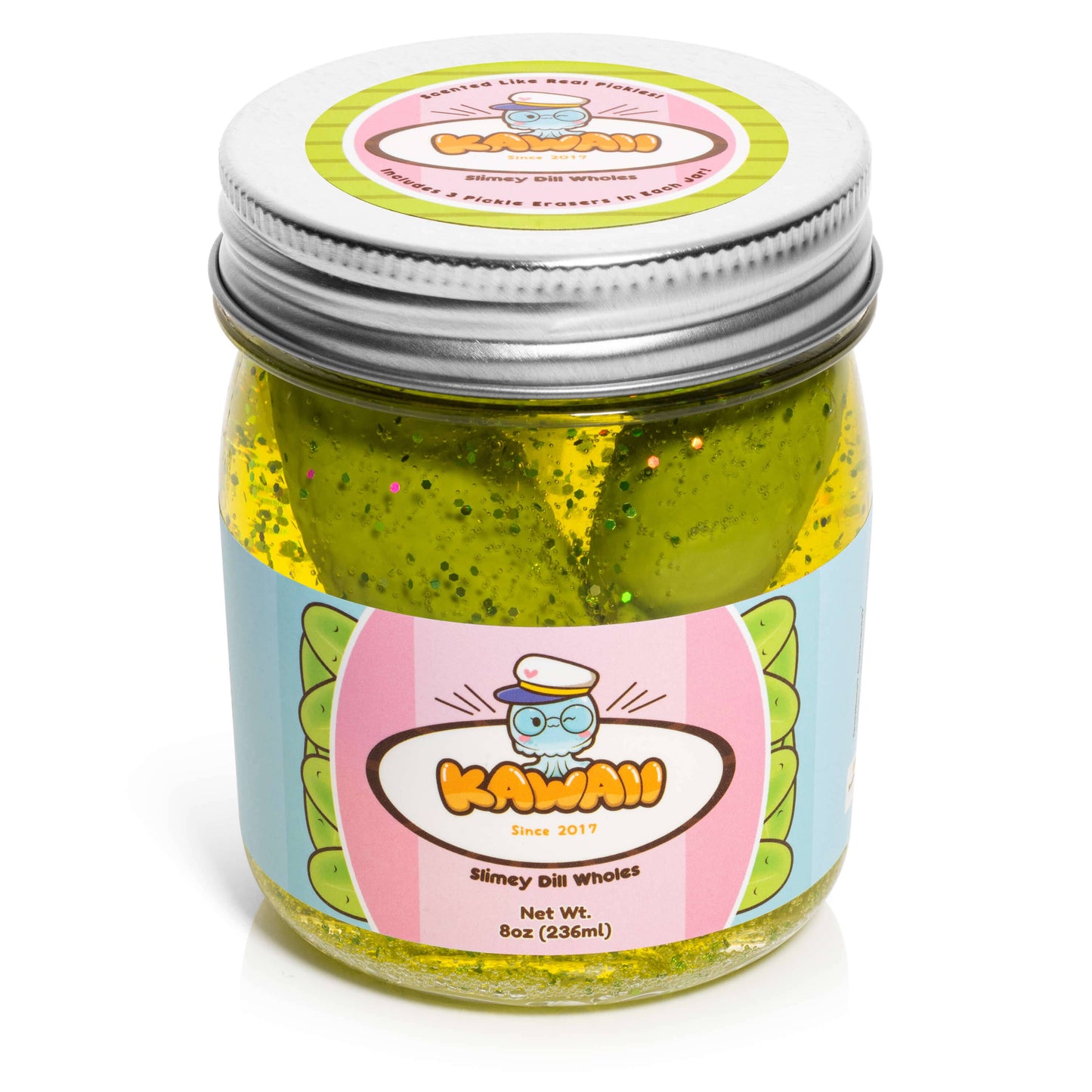 Shimmery Pickle | Clear Slime