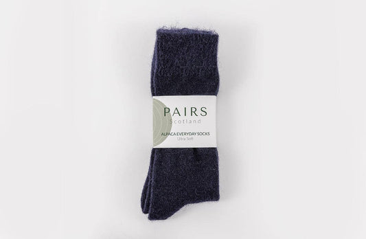 Ultra Soft Alpaca Socks | Navy