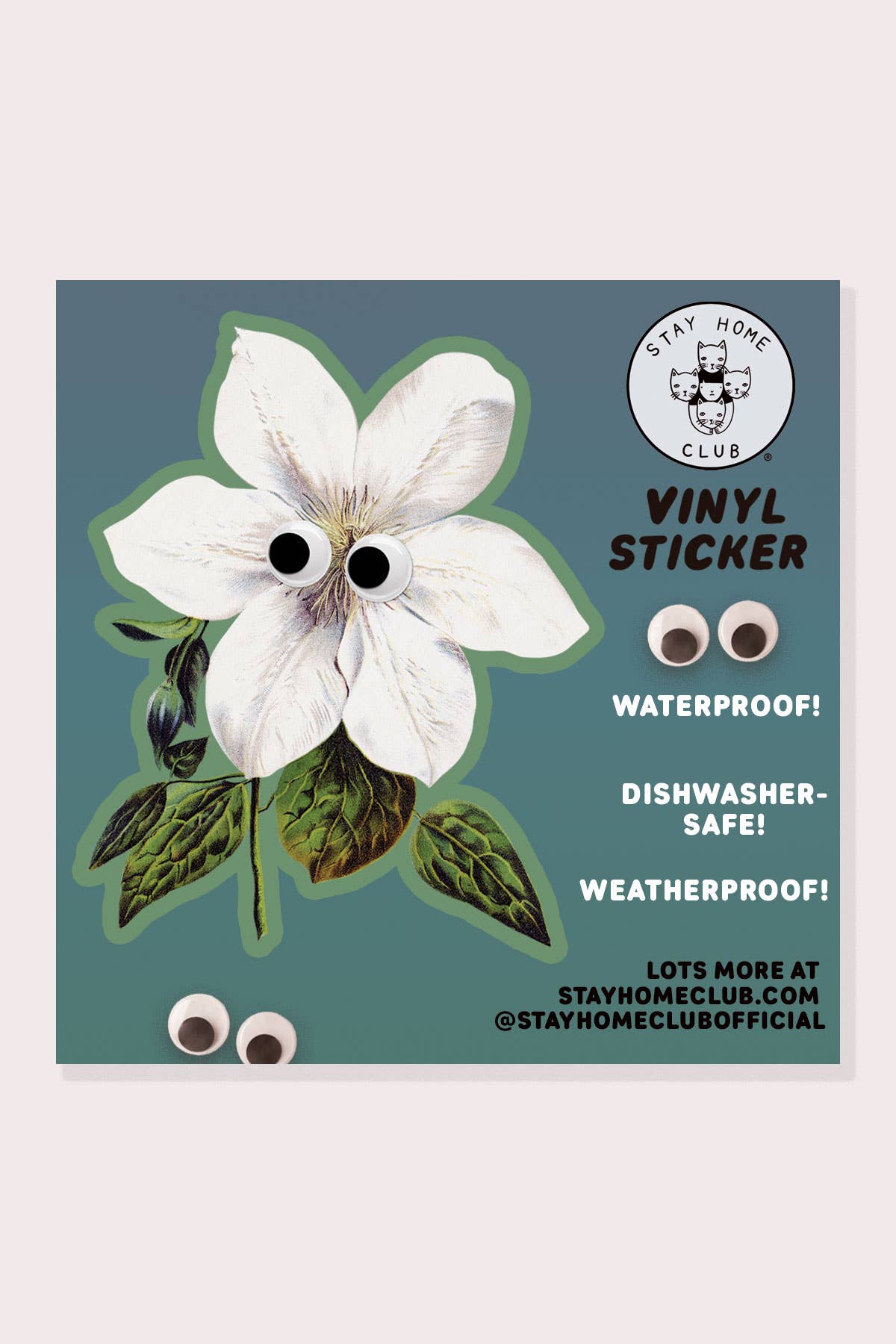 Vinyl Sticker | Googly Clematis