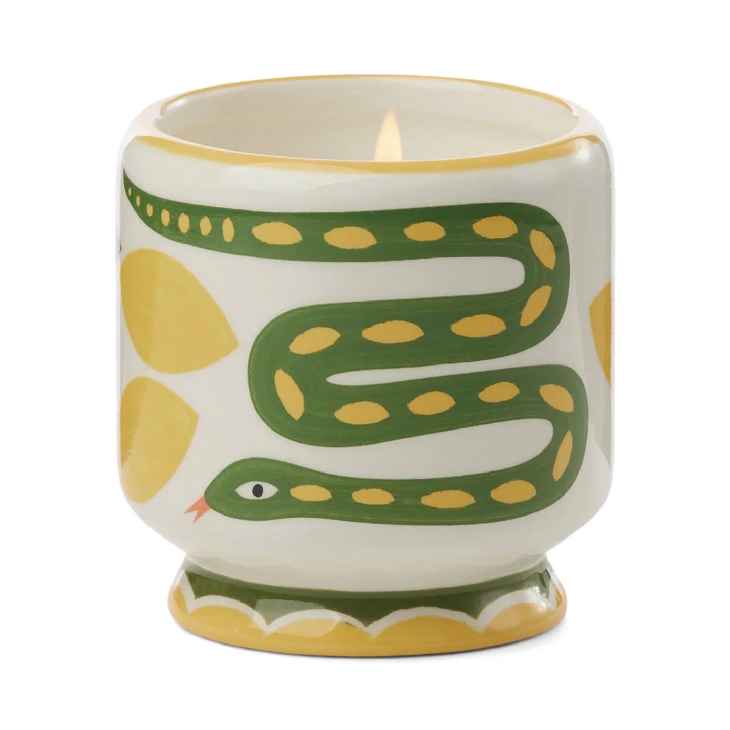 Adopo Ceramic Snake Candle | Wild Lemongrass