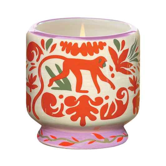 Adopo Ceramic Jungle Candle | Coconut & Amber