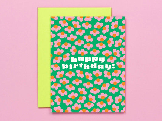 Birthday Buds Flower Pattern