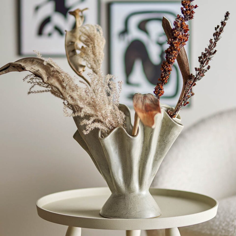 Plier Stoneware Vase | Nature