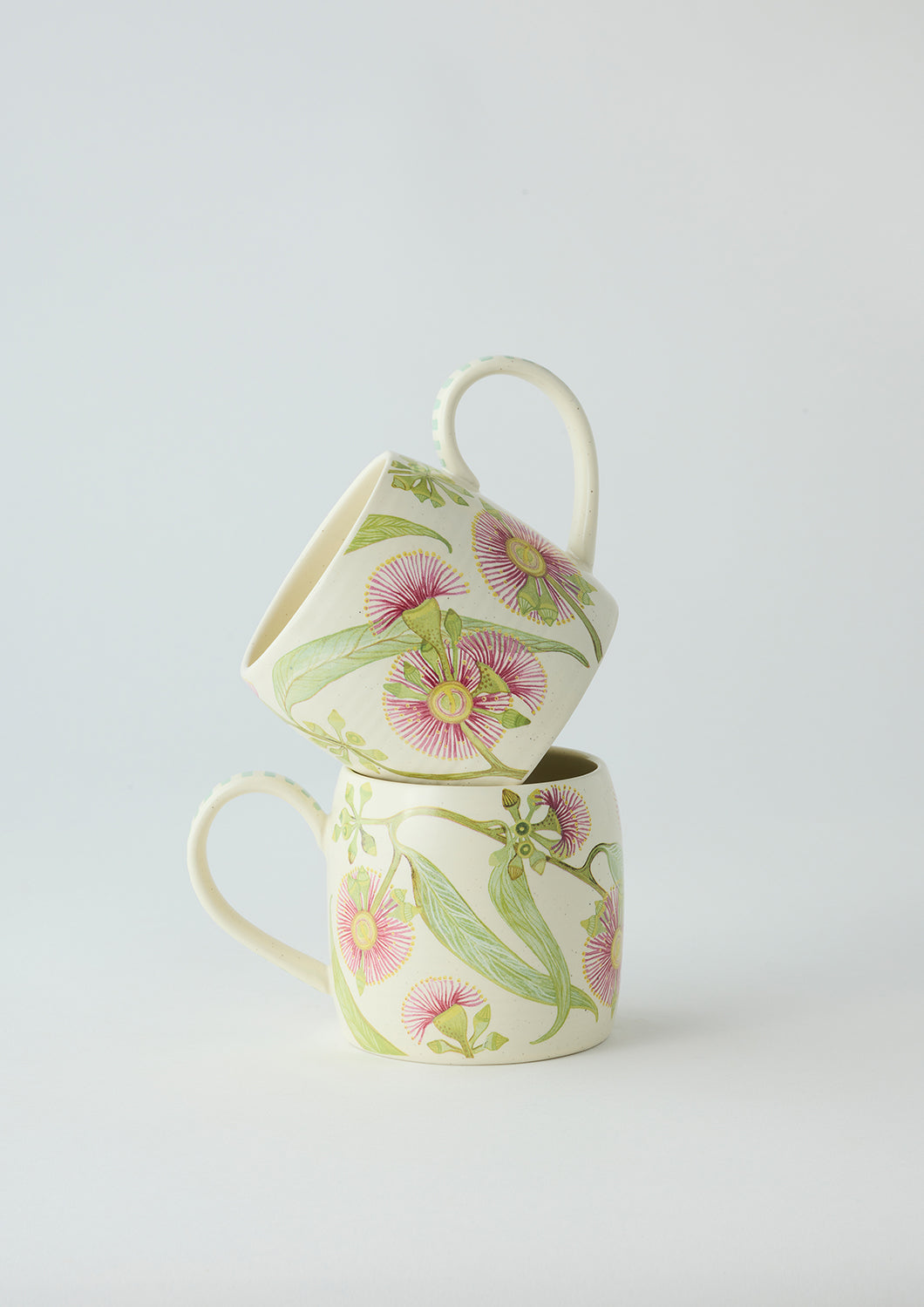 Buttermilk Mug Set | Pink Eucalyptus