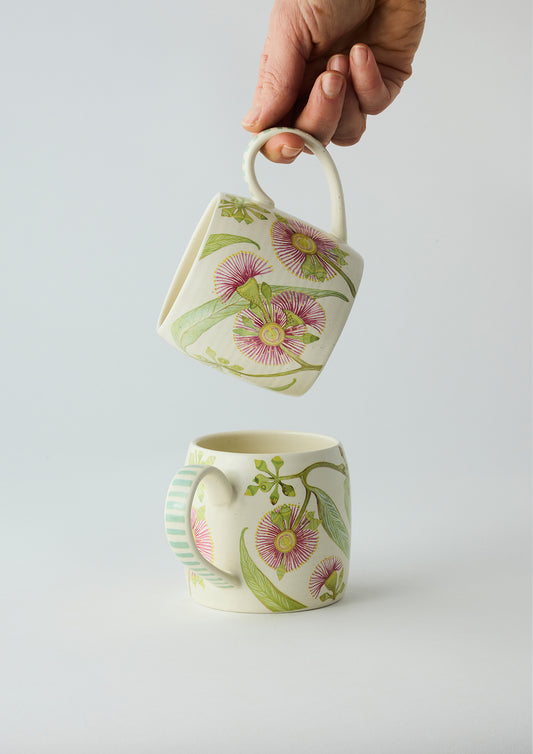 Buttermilk Mug Set | Pink Eucalyptus
