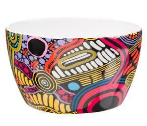 Aboriginal Art Bone China Bowl | Justin Butler