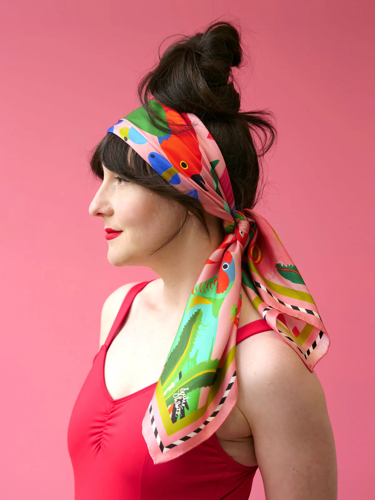 Silk Scarf | BIRDS OF PARADISE