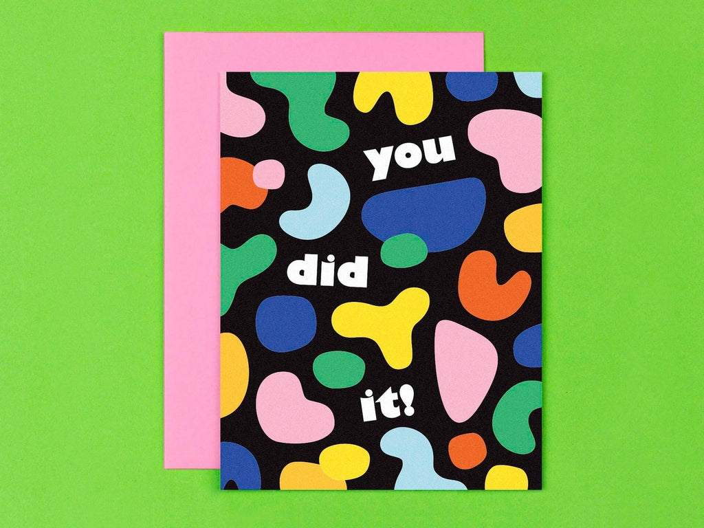 You did it! card