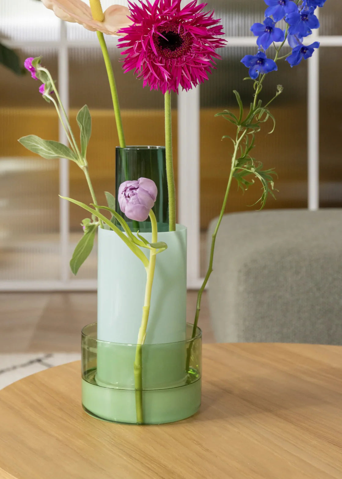 Vase Amphi | large milky