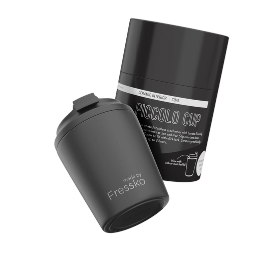 Reusable Cup Ceramic - Piccolo 4oz | Coal