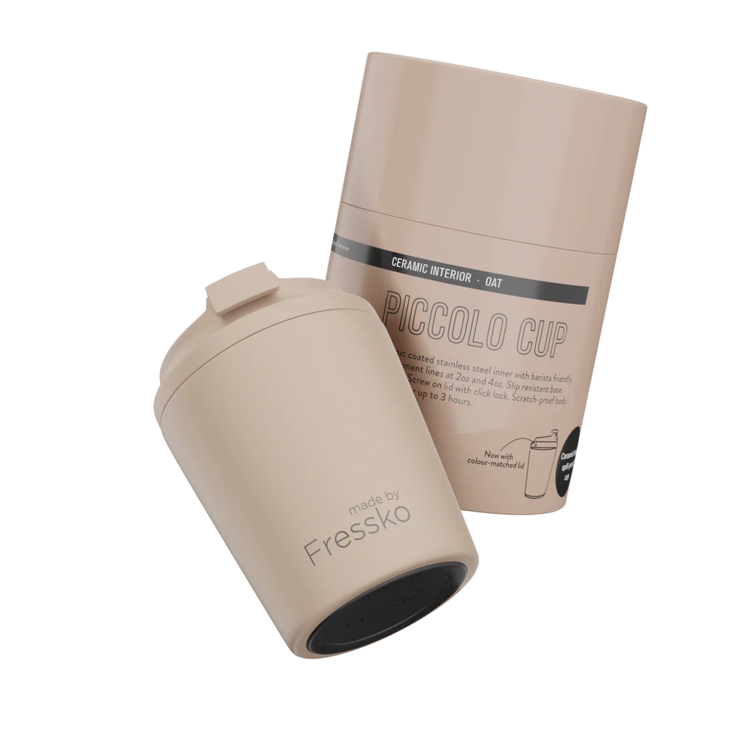 Reusable Cup Ceramic - Piccolo 4oz | Oat