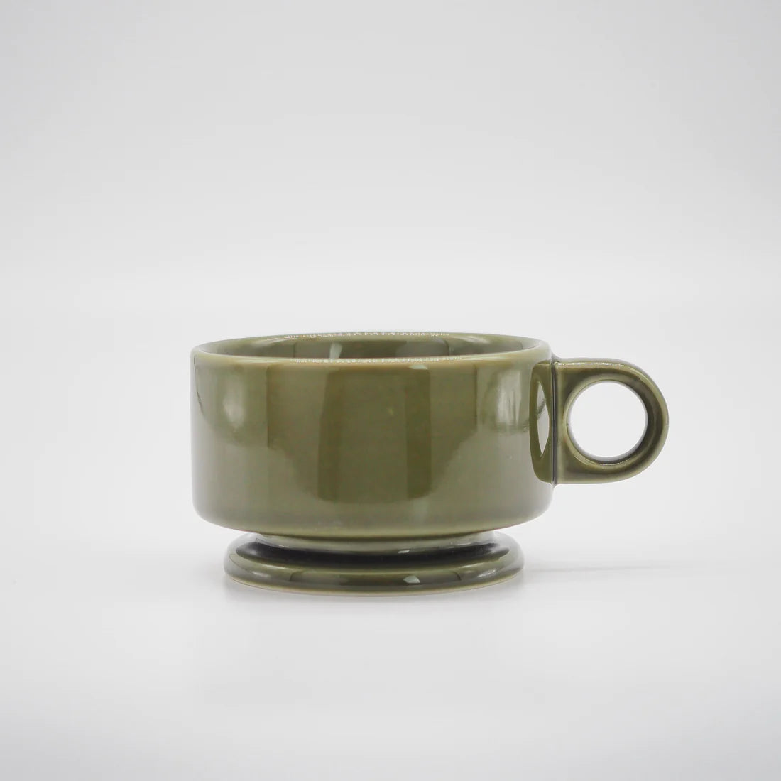 Smith Stacking Footed 260ml Soup Mug | Green