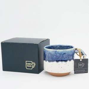 Chips Stack Mug 280ml | White- Navy Drop