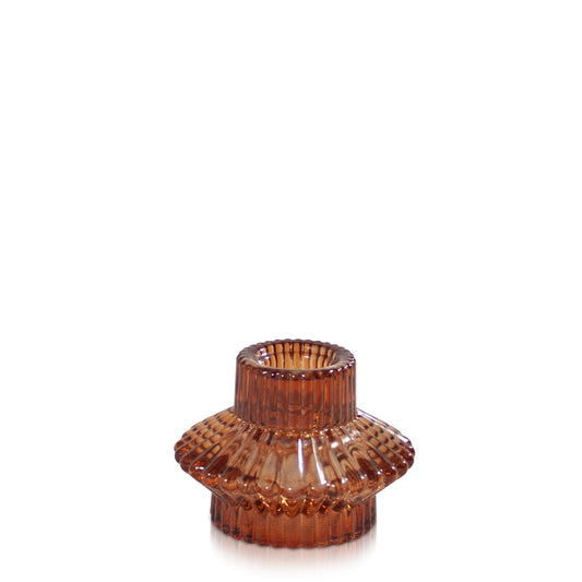 Aida Candle Holder | Amber