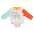 Zoo Crew Cream | Terry Long Sleeve Bodysuit
