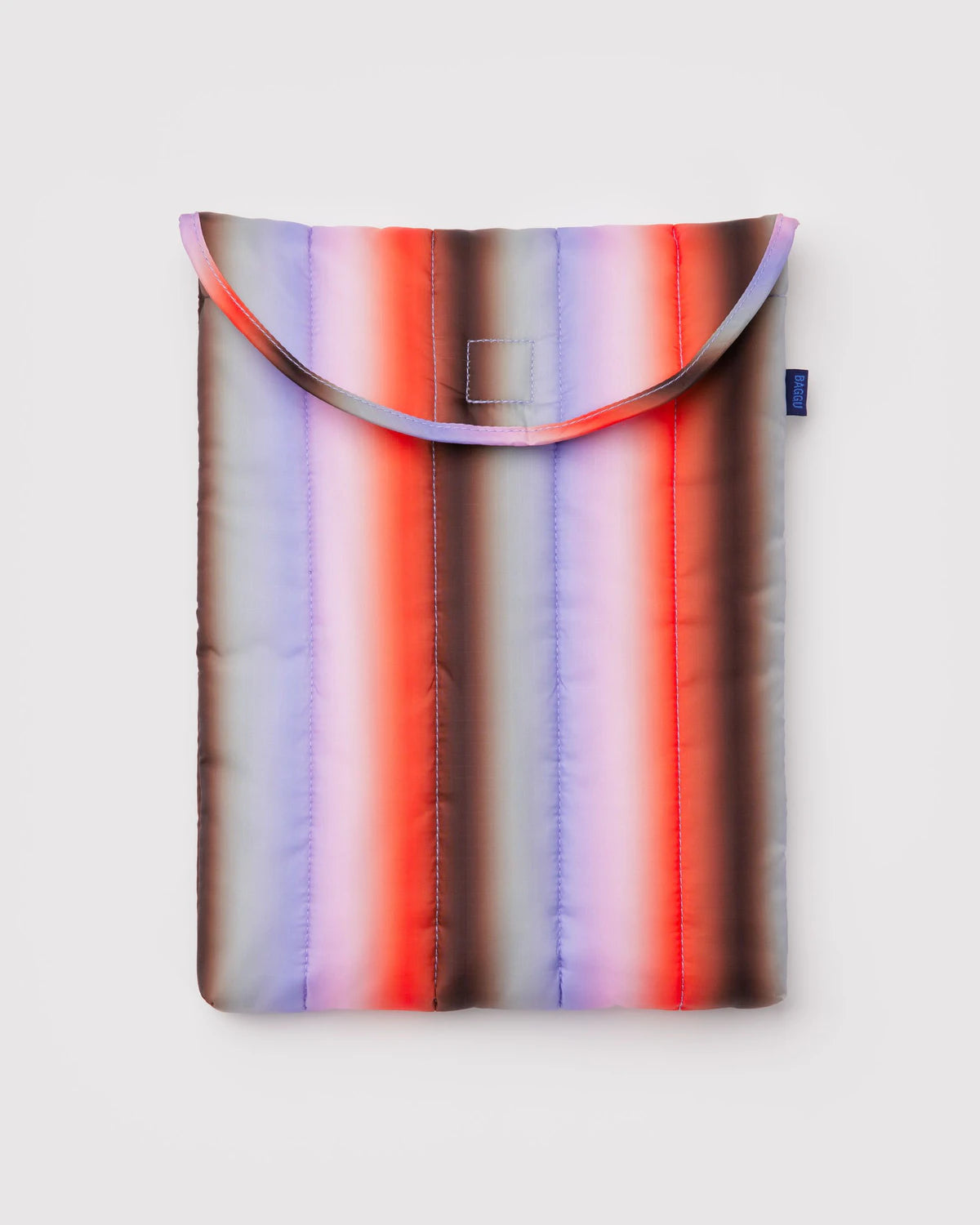 Puffy Laptop Sleeve | Gradient Stripe Poppy & Lilac - 13"/14"