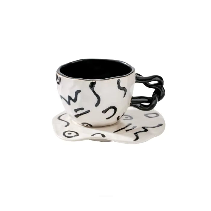 Twist Mug & Saucer Set | various colours