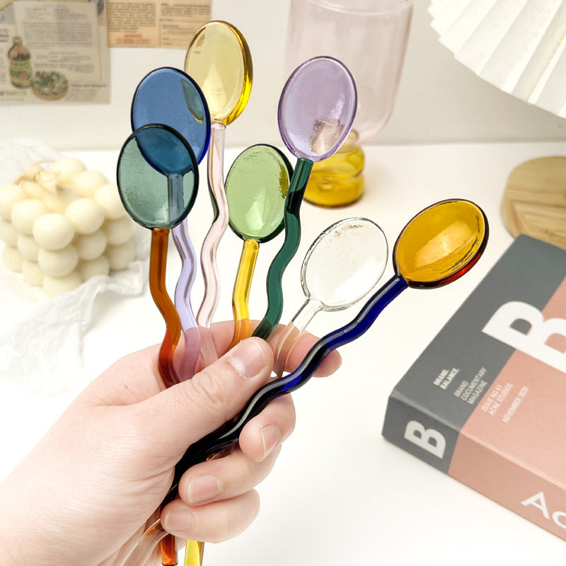 Glass Spoon | Various Colours
