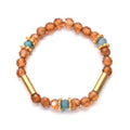 multicolour beaded elastic ring | various colours