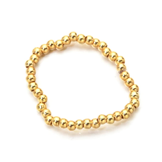 multicolour beaded elastic ring | various colours