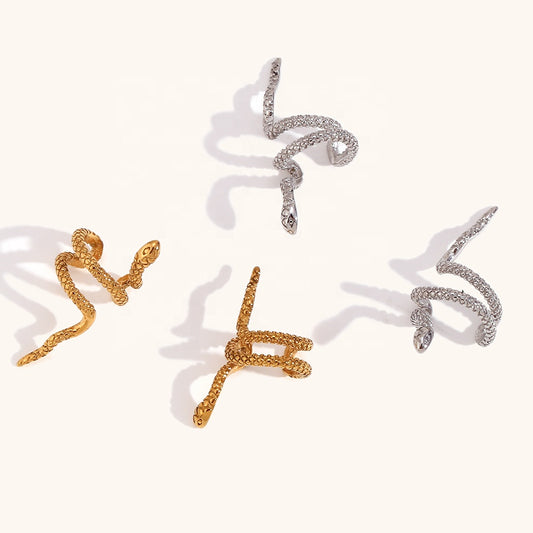 snake ear cuff | gold & silver
