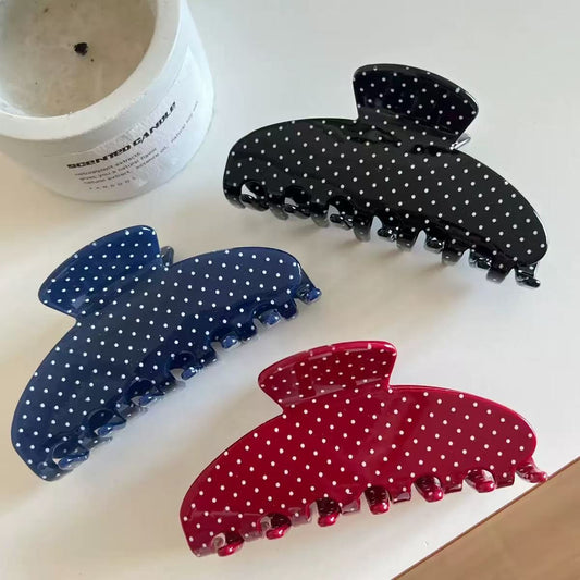 polka dot hair claw | various colours