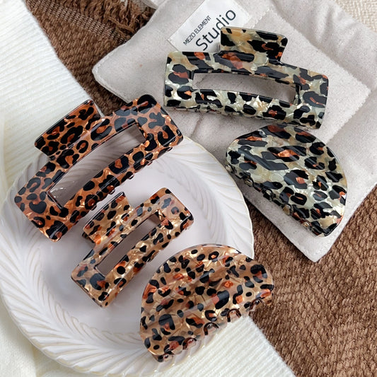 Animal Print Hair Claw | Square - Medium