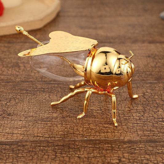 Bumblebee Honey Jar | Silver & Gold