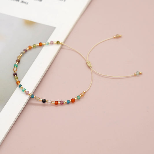 Colourful Beaded Bracelet | Adjustable