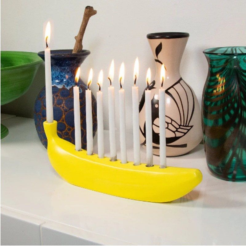 Banana Menorah | Hanukkah