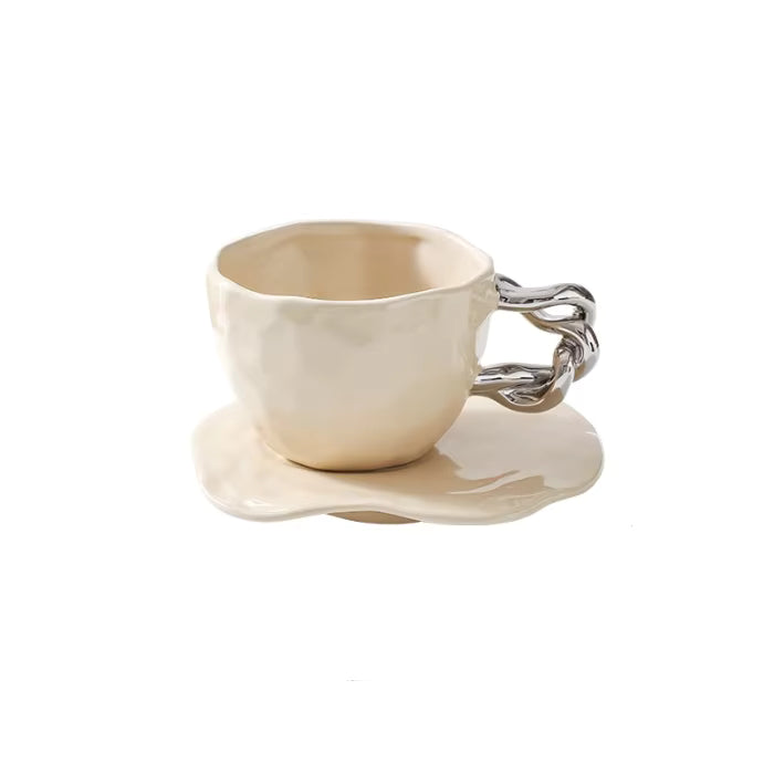 Twist Mug & Saucer Set | various colours