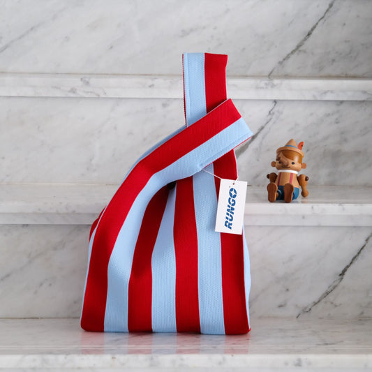 Knit Tote Bag  | Assorted Stripe Colours
