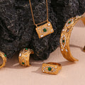 Gold Evil Eye Necklace