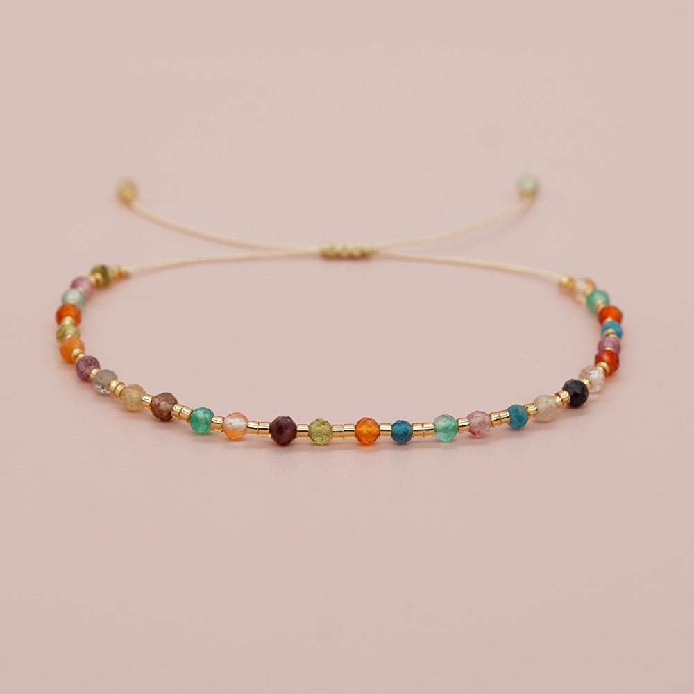 Colourful Beaded Bracelet | Adjustable