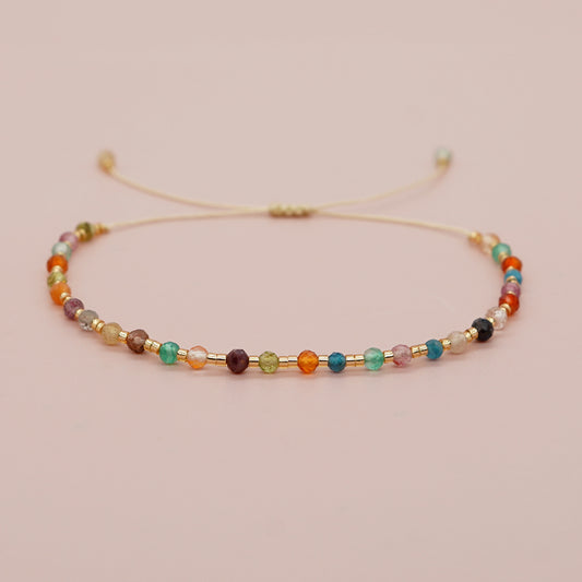 Colourful Beaded Bracelet | Adjustable
