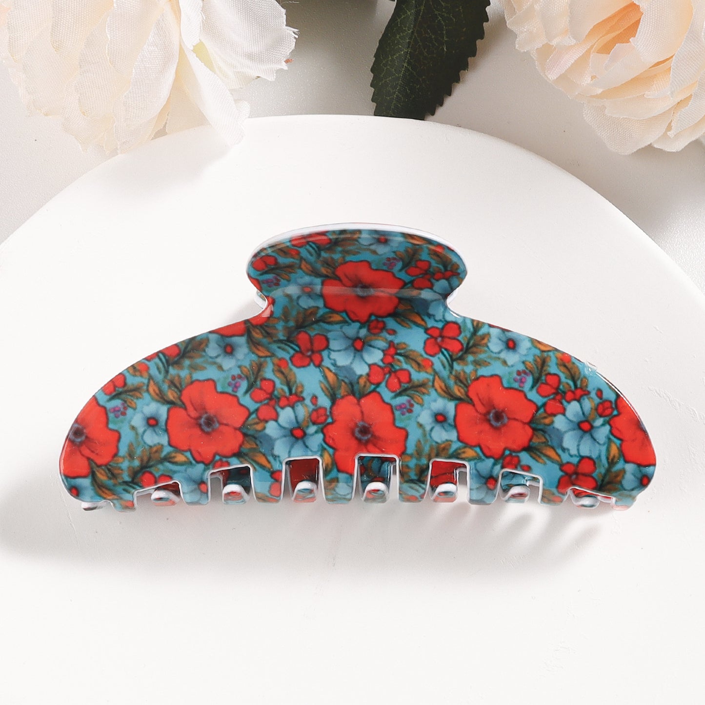 Floral Hair Claw | Multi Coloured