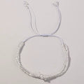 Metallic Glass Bead Slider Bracelet | Various Colours