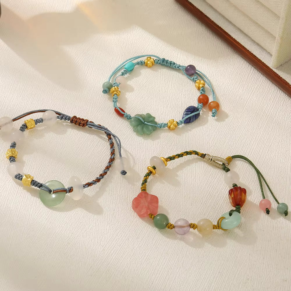 Chunky Natural Stone | Slider Bracelet