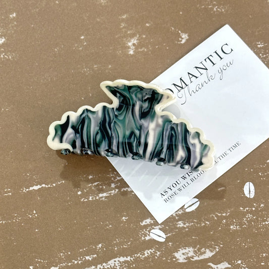 large wave hair claw | multicoloured