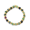 multicolour beaded elastic ring | various colours