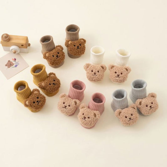 Teddy Bear Baby Socks | Various Colours