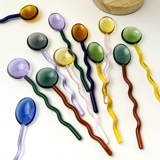 Glass Spoon | Various Colours